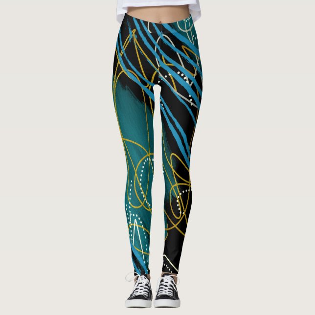 Leggings Abstraits modernes (Devant)