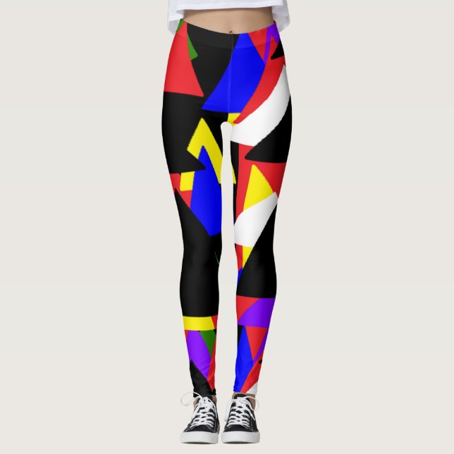 Leggings Abstraits multicolores (Devant)
