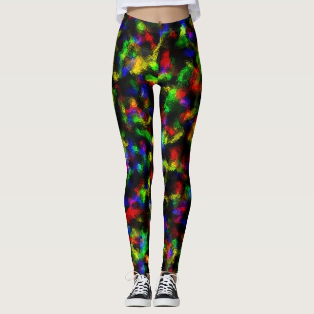 Leggings Abstraits pour huile disco (Devant)