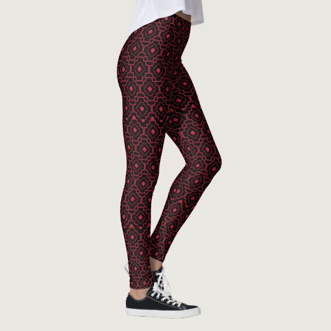Leggings Abstraits rouges (Droite)