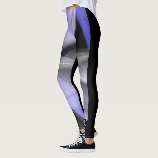 Leggings Abstrakter Trend Lavendel Violet (Links)