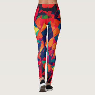 Leggings Abstraktes farbiges Design