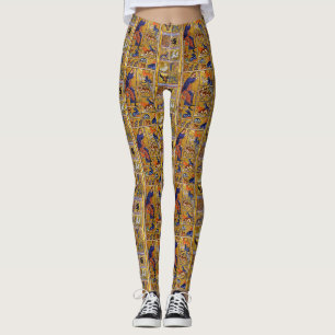 LEGGINGS ADAM NAMMER ANIMAUX, BESTIAIRE MÉDIÉVAL, CERFS, LI