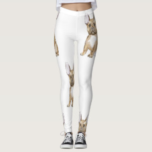 Leggings Adorable french bulldog puppy