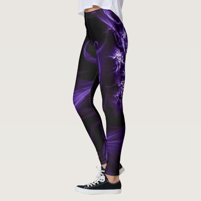 Leggings Adorez les guêtres pourpres mystiques (Gauche)
