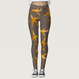 Leggings Aéronefs en or ou conception d'avions