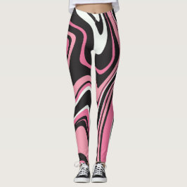 Leggings Agate marbre l Rose et noir Exercice