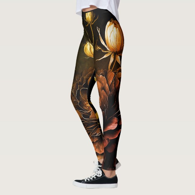 Leggings Agencement Extraordinaire Accentuation de rouille  (Gauche)