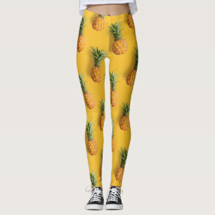 Leggings Aiguille savoureuse sur arrière - plan jaune profo