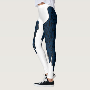 Leggings Ailes foncées élégantes d'ange de marine