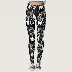 Leggings Aimé par mon chat en blanc