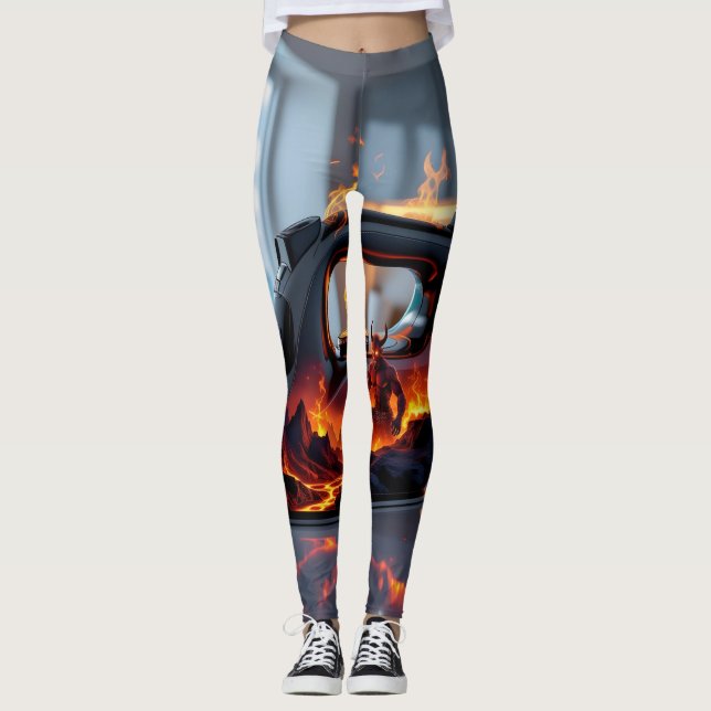 Leggings Aire de jeu du diable - 1 (Devant)