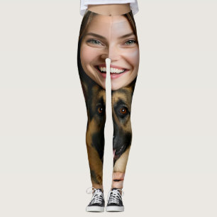 Leggings Ajouter une photo de berger allemand Personnaliser