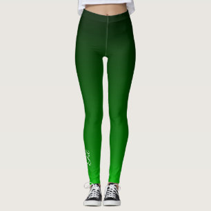 Leggings Ajuster les légendes d'Ombré vert noir