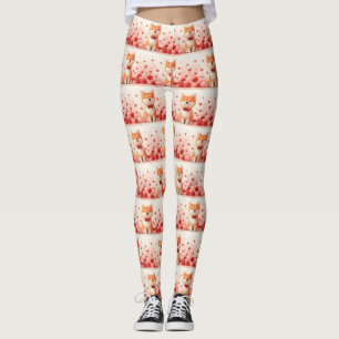 Leggings Akita avec Rose - Saint Valentin