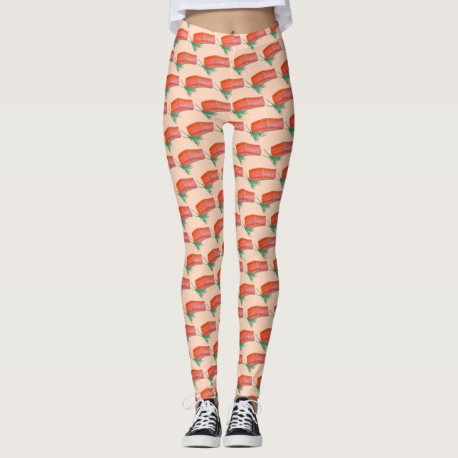 Leggings ALASKA Wild Alaskan Saumon Poisson Filet de poisso (Devant)