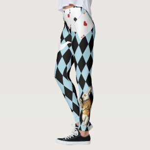 Leggings Alice au pays des merveilles M. Rabbit Mint Blue