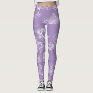 Leggings Alice dans des guêtres de lavande de temps de th
