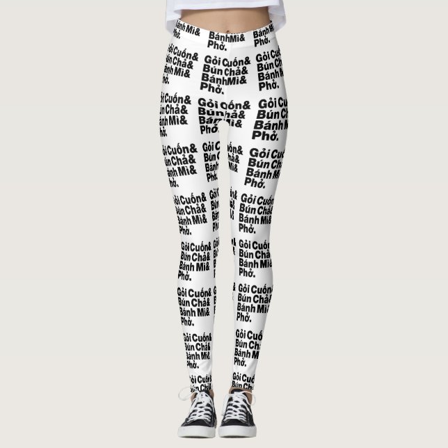 Leggings Alimentation de rue vietnamienne (Devant)