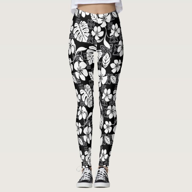 LEGGINGS ALOHA VENDREDI (NOIR) (Devant)