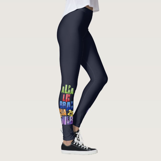 Leggings Alphabet phonétique d'Albin 25 (Droite)