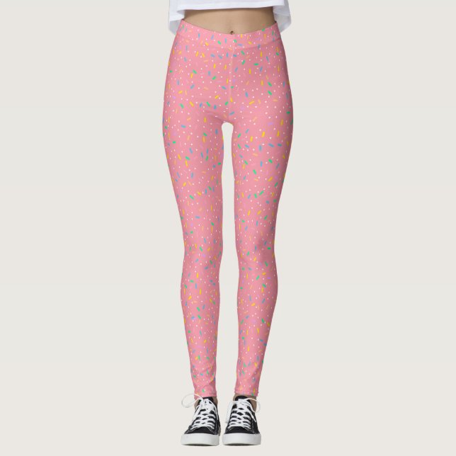 Leggings Amateurs de glace aux fraises (Devant)