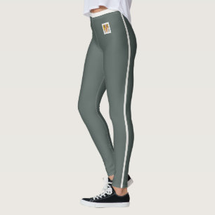 Leggings Amour de chat métallisé foncé scintillant chaud et