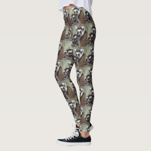 Leggings **"Amour de la mère : Mummy and Baby Lemur Cuddlin