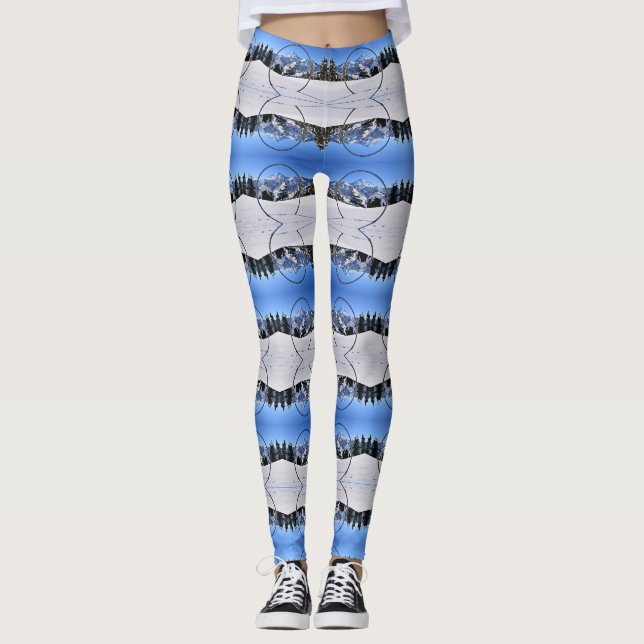 Leggings Amour de montagne de cercle (Devant)