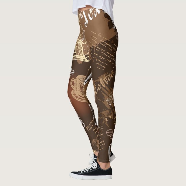 Leggings Amour II de café (Gauche)