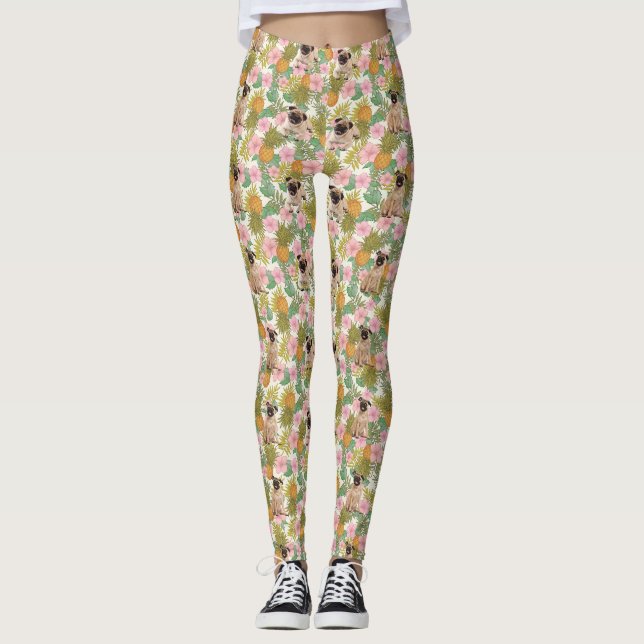 leggings amoureux de carlin (Devant)