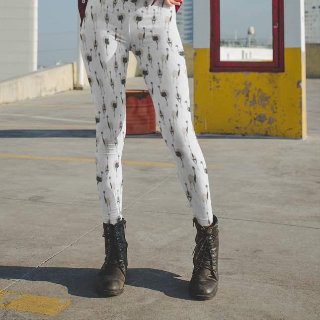Leggings Amoureux des oiseaux d'Emus (Créateur téléchargé)
