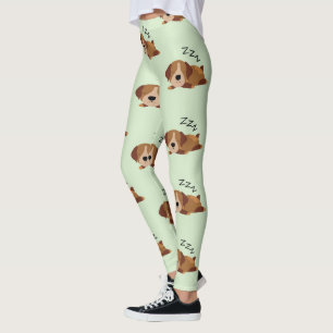 Leggings Amoureux du chien d'arrêt allemand endormi ZZZ