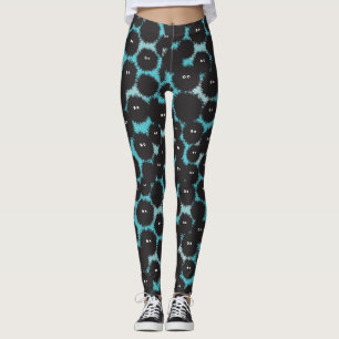 Leggings Amusant monstres noirs moelleux