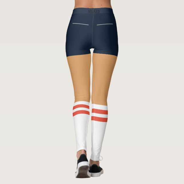 Leggings amusants avec des shorts et des chaussett (Dos)