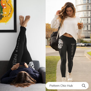 Leggings Amusants Exercice élégant Exercice Femmes Yoga Crâ