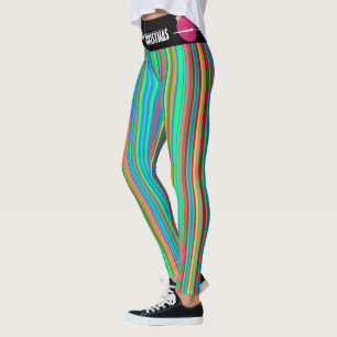 Leggings Amusants Noël moche Ornements colorés