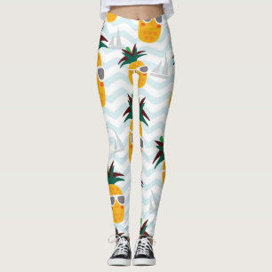 Leggings Ananas, bateau : mignon motif océanique.