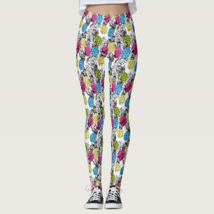 Leggings Ananas et palmettes 2 d'art de bruit