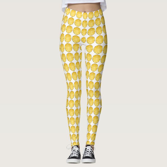 Leggings - Ananas-Scheibe (Vorderseite)