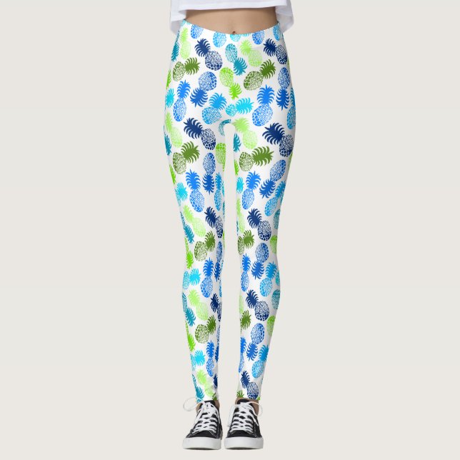 Leggings Ananas tropical de Momona Hawaiian (Devant)