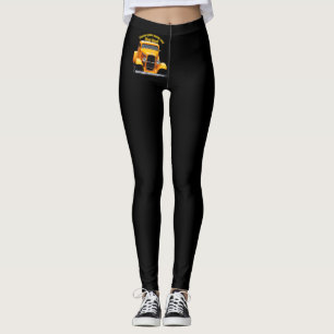 Leggings Ancien roadster jaune avec fenêtres avant coupées