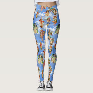 Leggings angel cherub nuages antique céleste victorien