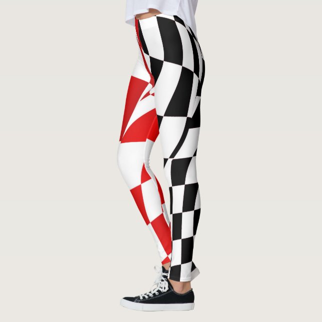 Leggings - Angepasste rot/schwarz korrigierte Mark (Links)