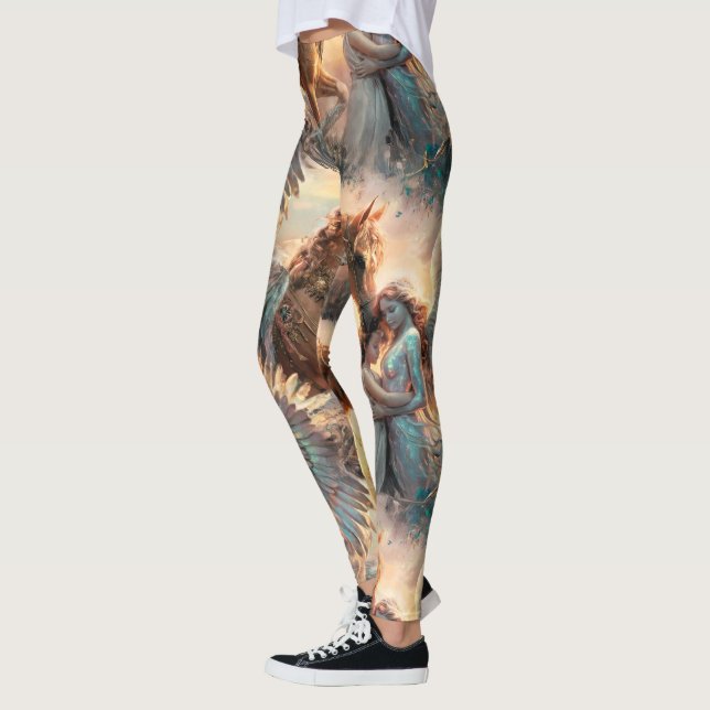 Leggings Anges et chevaux (Gauche)