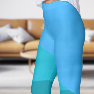 Leggings Angles bleus chic