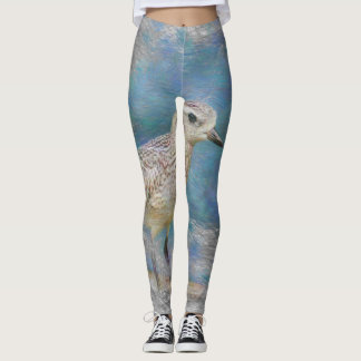 Leggings animal artistique petit oiseau