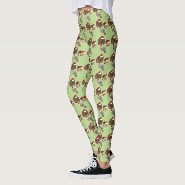 Leggings Animaux de Noël (Gauche)