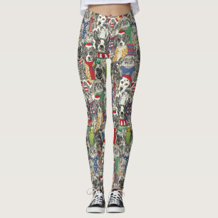 Leggings animaux de noël