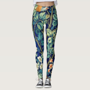 Leggings Animaux et fleurs, forêt, William Morris